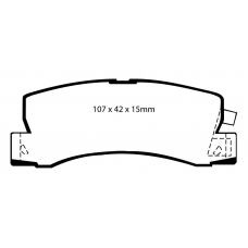 DP3628C EBC Brakes Колодки тормозные