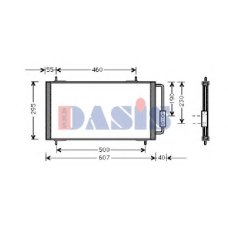 022290N AKS DASIS Конденсатор, кондиционер