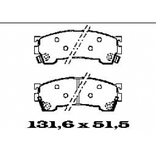 BL1385A2 FTE Комплект тормозных колодок, дисковый тормоз