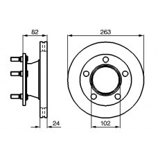 0 986 478 643 BOSCH Тормозной диск