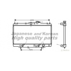 H551-16 ASHUKI Радиатор, охлаждение двигателя