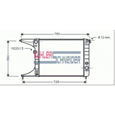 0600001 KUHLER SCHNEIDER Радиатор, охлаждение двигател