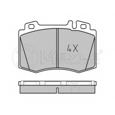 025 232 7117/PD MEYLE Комплект тормозных колодок, дисковый тормоз