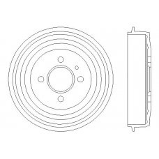 MBD018 MINTEX Тормозной барабан