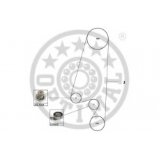 SK-1162AQ2 OPTIMAL Водяной насос + комплект зубчатого ремня