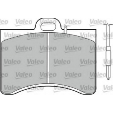 598147 VALEO Комплект тормозных колодок, дисковый тормоз