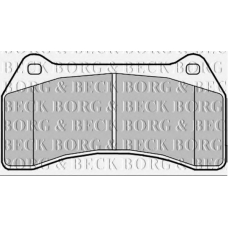 BBP2357 BORG & BECK Комплект тормозных колодок, дисковый тормоз