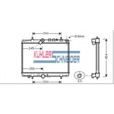 0700591 KUHLER SCHNEIDER Радиатор, охлаждение двигател