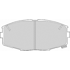 FD6289A NECTO Комплект тормозных колодок, дисковый тормоз