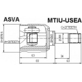 MTIU-USEA ASVA Шарнирный комплект, приводной вал