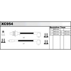 XC954 QUINTON HAZELL Комплект проводов зажигания