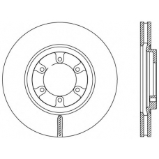 BDA2585.20 OPEN PARTS Тормозной диск