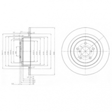 BG4154 DELPHI Тормозной диск