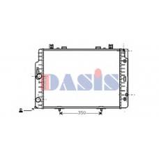 121460N AKS DASIS Радиатор, охлаждение двигателя