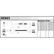 XC823 QUINTON HAZELL Комплект проводов зажигания