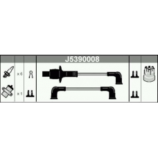 J5390008 NIPPARTS Комплект проводов зажигания