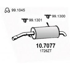 10.7077 ASSO Глушитель выхлопных газов конечный