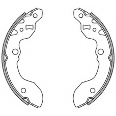 BSA2178.00 OPEN PARTS Комплект тормозных колодок