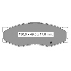 835141 Vema Комплект тормозных колодок, дисковый тормоз