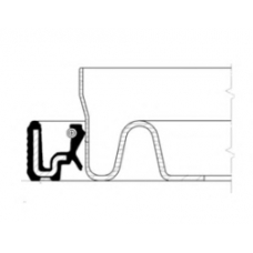 20034934B CORTECO Уплотняющее кольцо, коленчатый вал