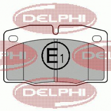 LP581 DELPHI Комплект тормозных колодок, дисковый тормоз