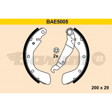 BAE5005 BARUM Комплект тормозных колодок