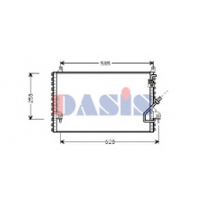 122860N AKS DASIS Конденсатор, кондиционер