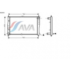 KA2018 AVA Радиатор, охлаждение двигателя
