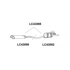 LC43092 VENEPORTE Глушитель выхлопных газов конечный