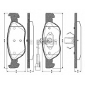 0 986 TB2 283 BOSCH Комплект тормозных колодок, дисковый тормоз