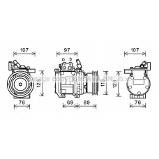 KAK177 AVA Компрессор, кондиционер