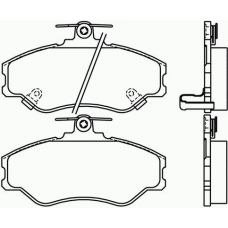 T3036 PAGID Комплект тормозных колодок, дисковый тормоз