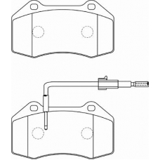 FD7333A NECTO Комплект тормозных колодок, дисковый тормоз