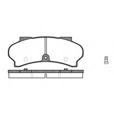 0026.02 REMSA Комплект тормозных колодок, дисковый тормоз
