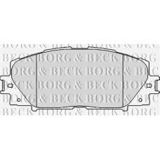BBP2123 BORG & BECK Комплект тормозных колодок, дисковый тормоз