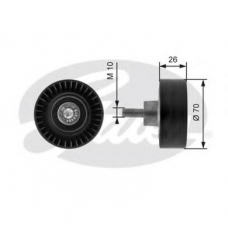 T36163 GATES Паразитный / ведущий ролик, поликлиновой ремень