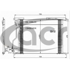 300585 ACR Конденсатор, кондиционер