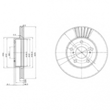 BG3171 DELPHI Тормозной диск