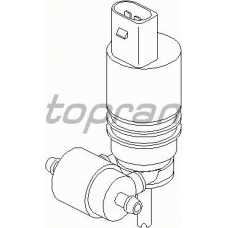 107 819 TOPRAN Водяной насос, система очистки окон