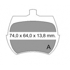 830090 Vema Комплект тормозных колодок, дисковый тормоз