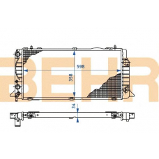 2110214 BEHR Radiator