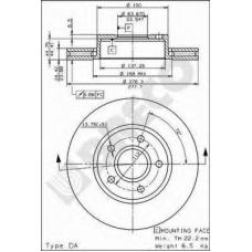 BS 8138 BRECO Тормозной диск