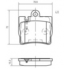 K820000 Vema Комплект тормозных колодок, дисковый тормоз