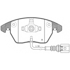 BPA1030.01 OPEN PARTS Комплект тормозных колодок, дисковый тормоз