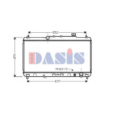 219071N AKS DASIS Радиатор, охлаждение двигателя