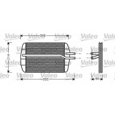 812272 VALEO Теплообменник, отопление салона