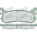 05P1099 LPR Комплект тормозных колодок, дисковый тормоз