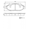 0 986 494 081 BOSCH Комплект тормозных колодок, дисковый тормоз