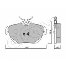 822-856-0 CIFAM Комплект тормозных колодок, дисковый тормоз