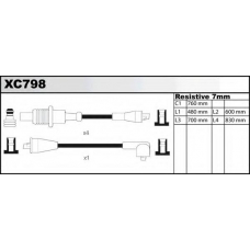 XC798 QUINTON HAZELL Комплект проводов зажигания